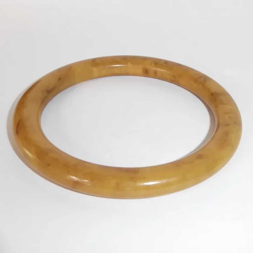 Butterscotch End of the Day Bakelite Bangle Brace… - image 12