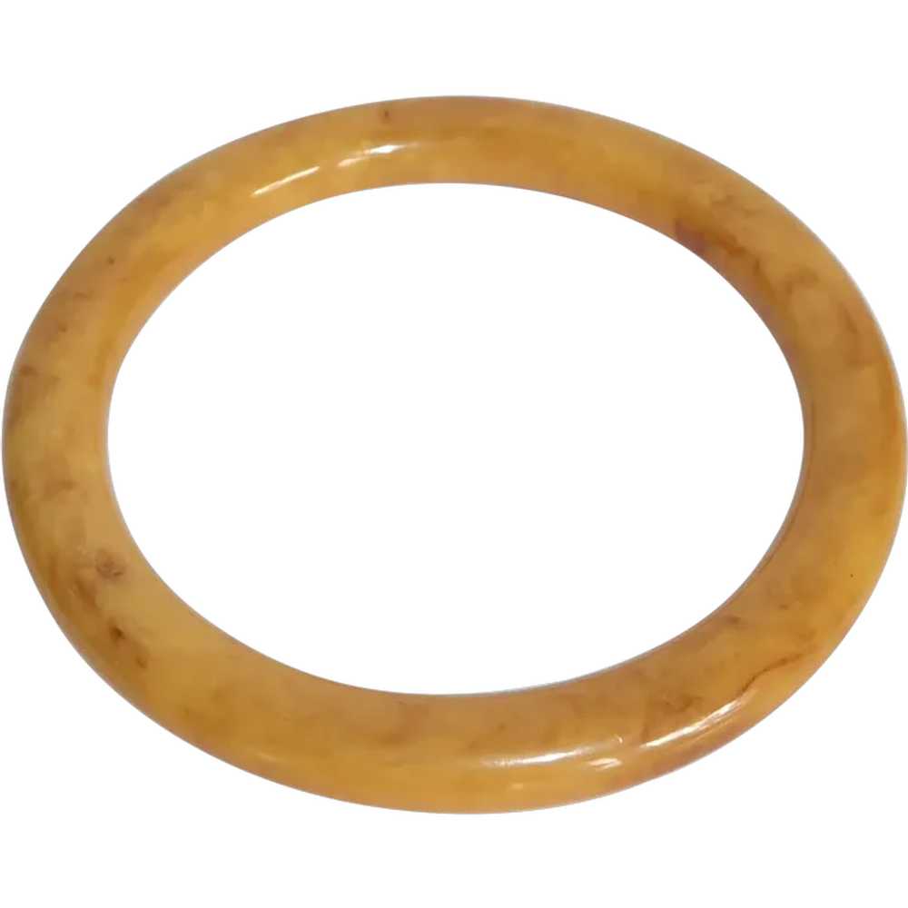 Butterscotch End of the Day Bakelite Bangle Brace… - image 1