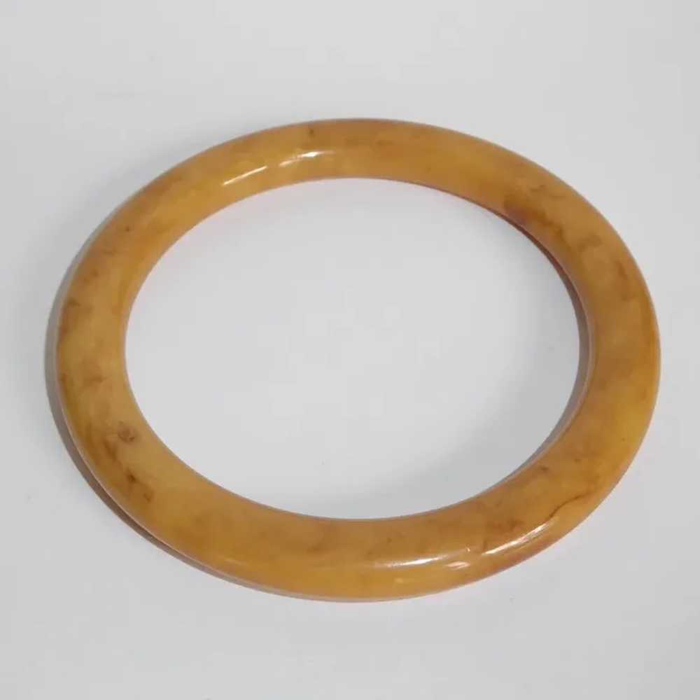 Butterscotch End of the Day Bakelite Bangle Brace… - image 2