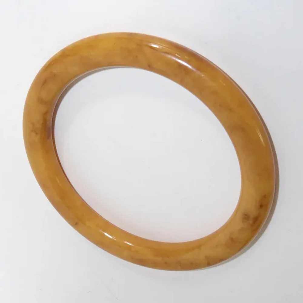 Butterscotch End of the Day Bakelite Bangle Brace… - image 3