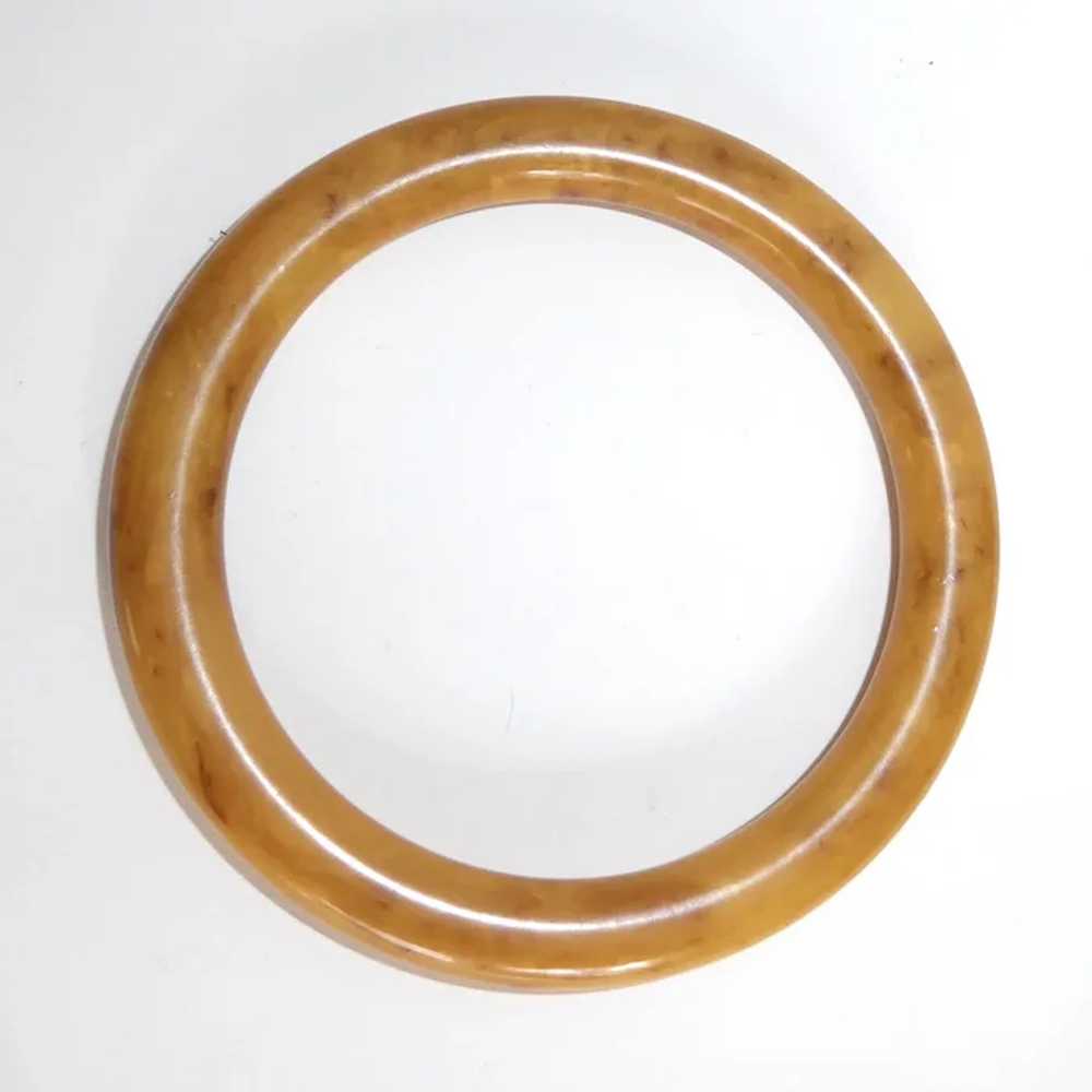 Butterscotch End of the Day Bakelite Bangle Brace… - image 5