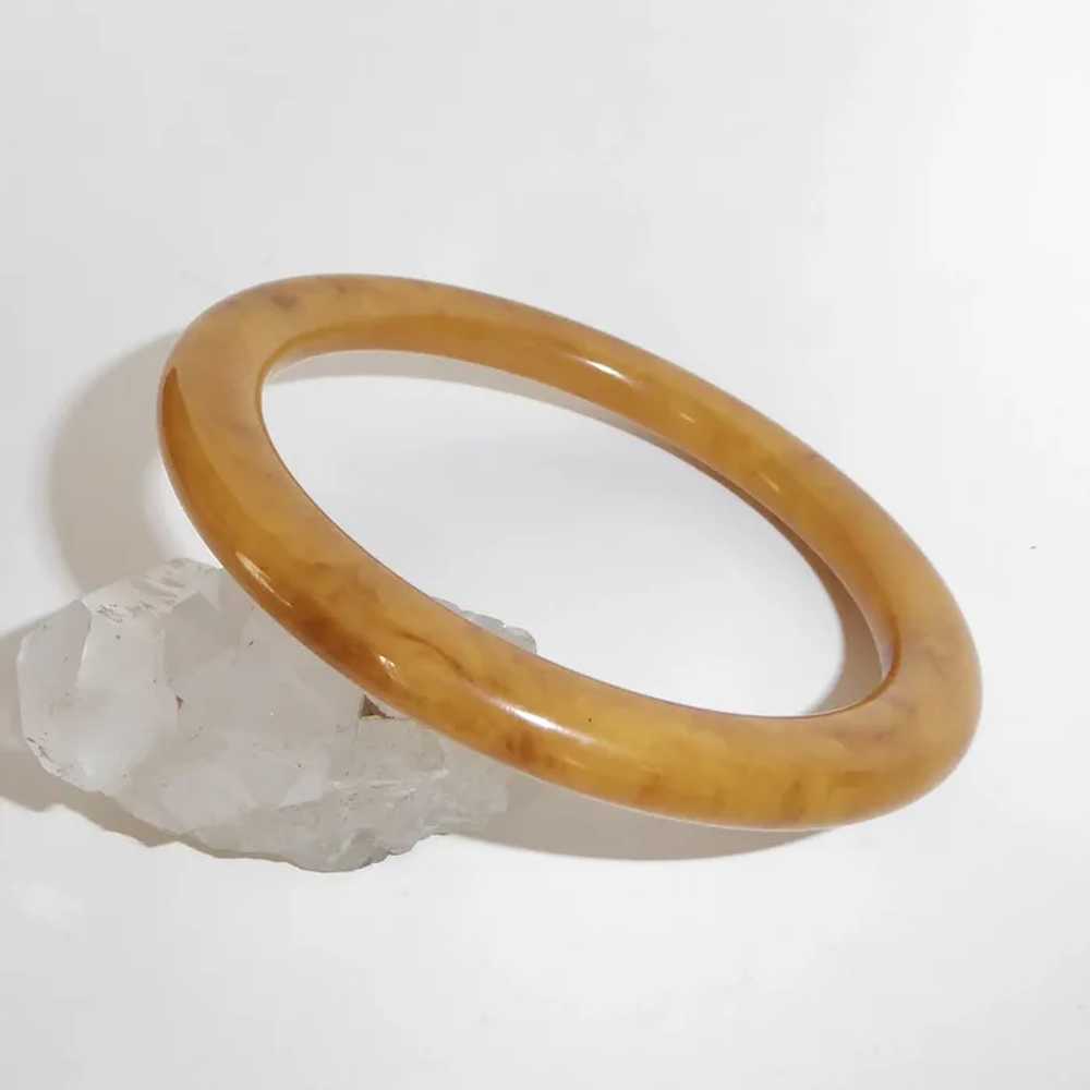 Butterscotch End of the Day Bakelite Bangle Brace… - image 6