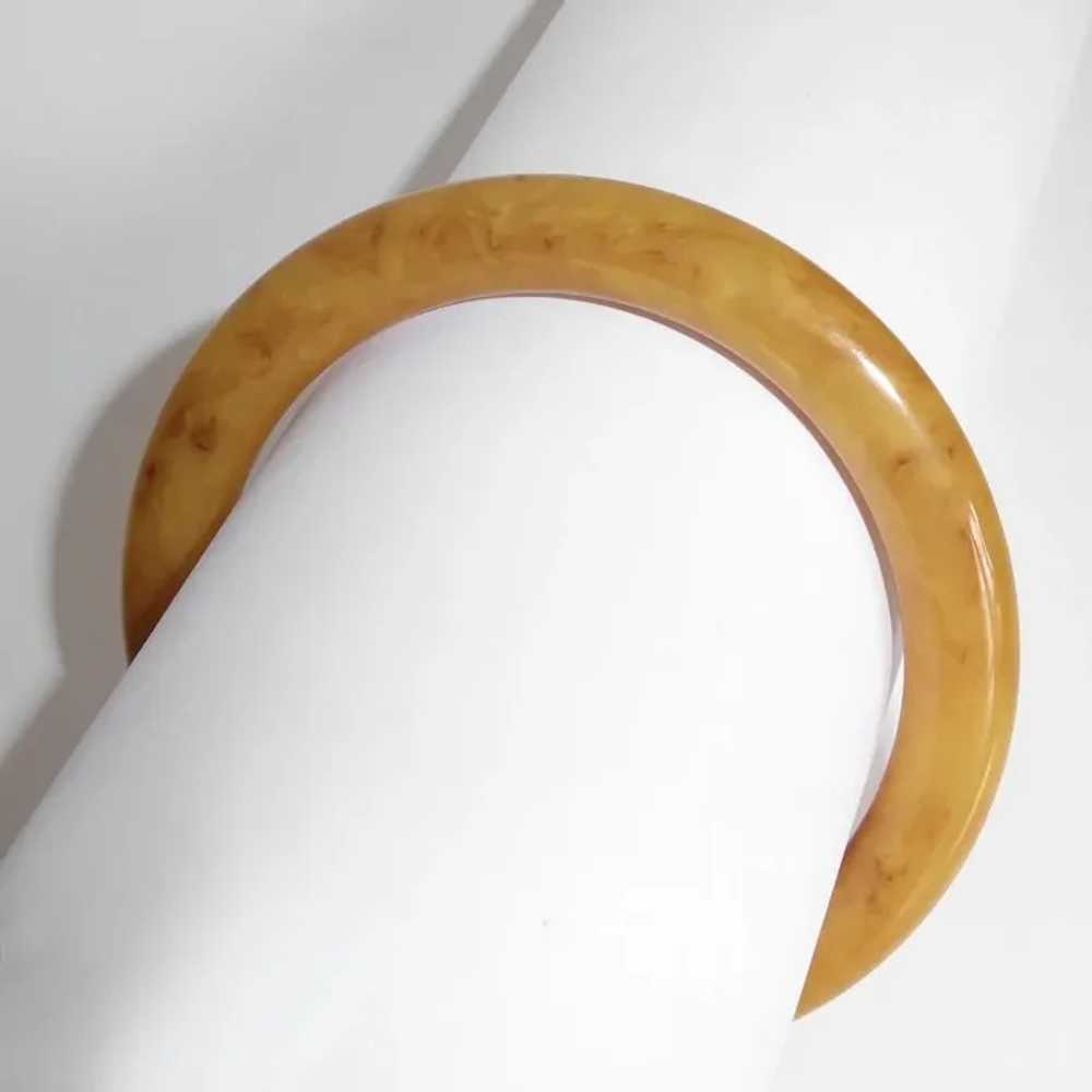 Butterscotch End of the Day Bakelite Bangle Brace… - image 8