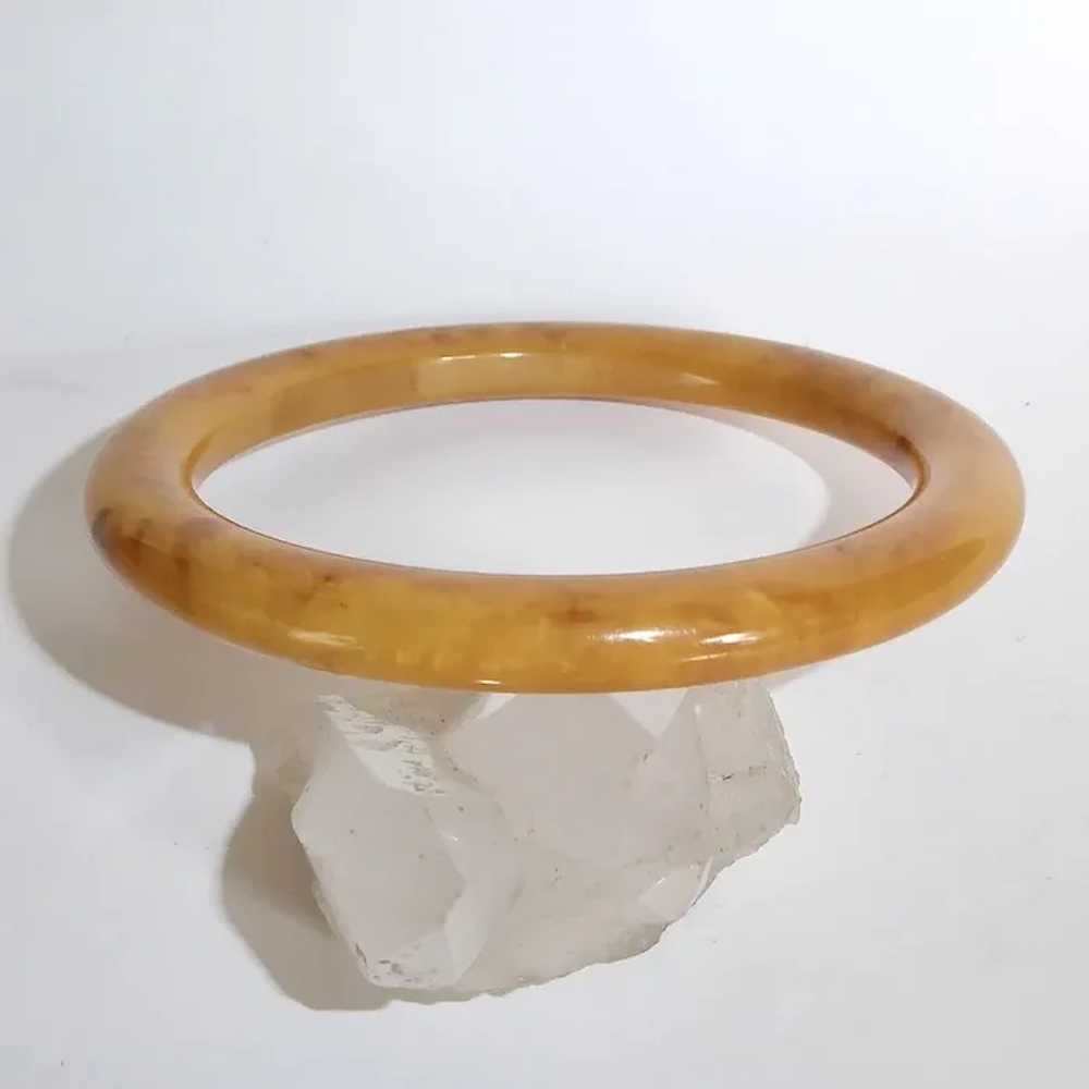 Butterscotch End of the Day Bakelite Bangle Brace… - image 9