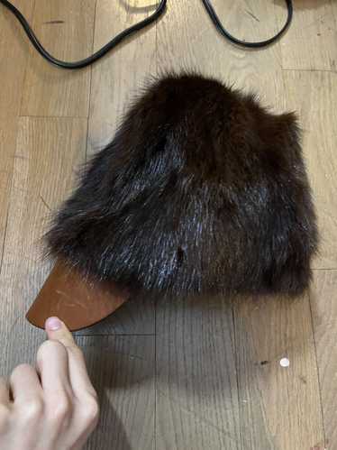 Marni Marni fur beaver cap hats