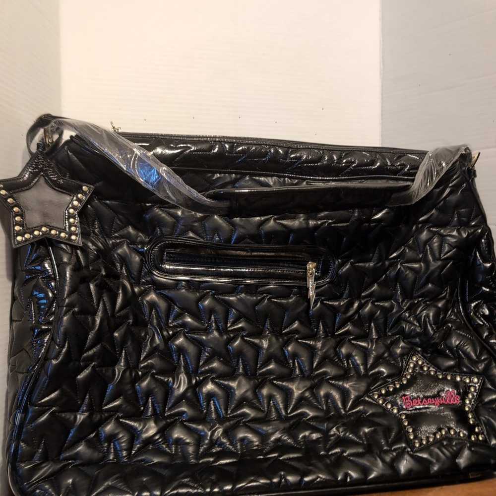 New Betseyville Black Padded Heart Quilted Two Pi… - image 3