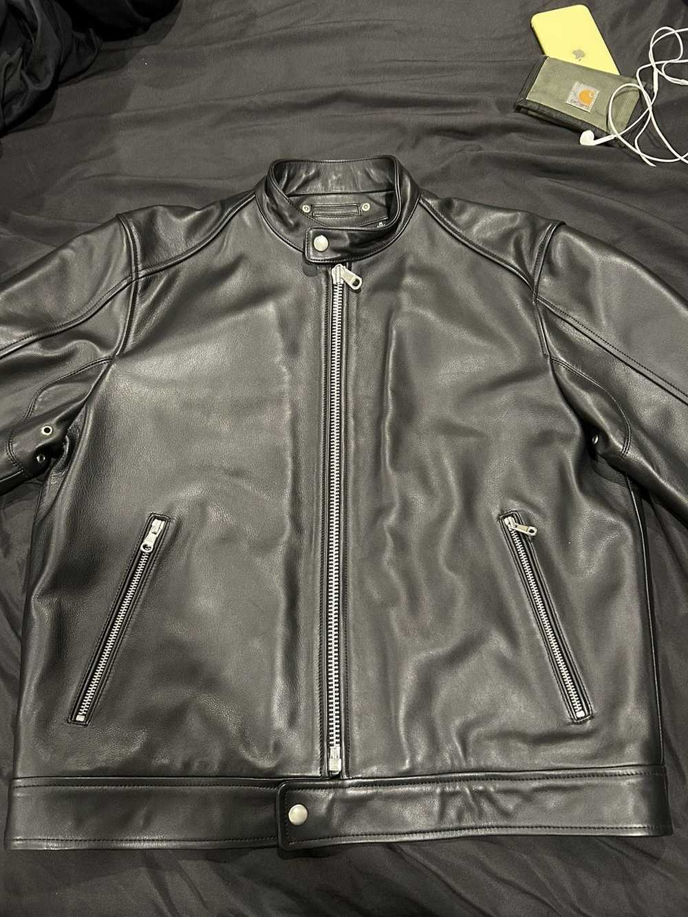 Stussy CAFE RACER LEATHER JACKET - image 1