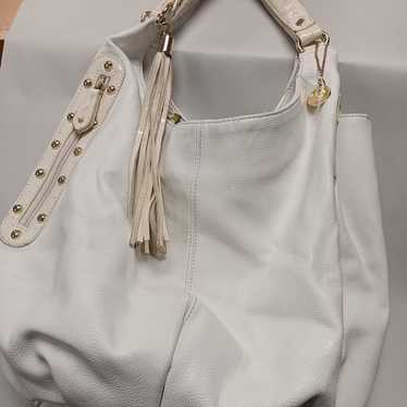 White Ostrich Skin Bag Big Buddha - image 1