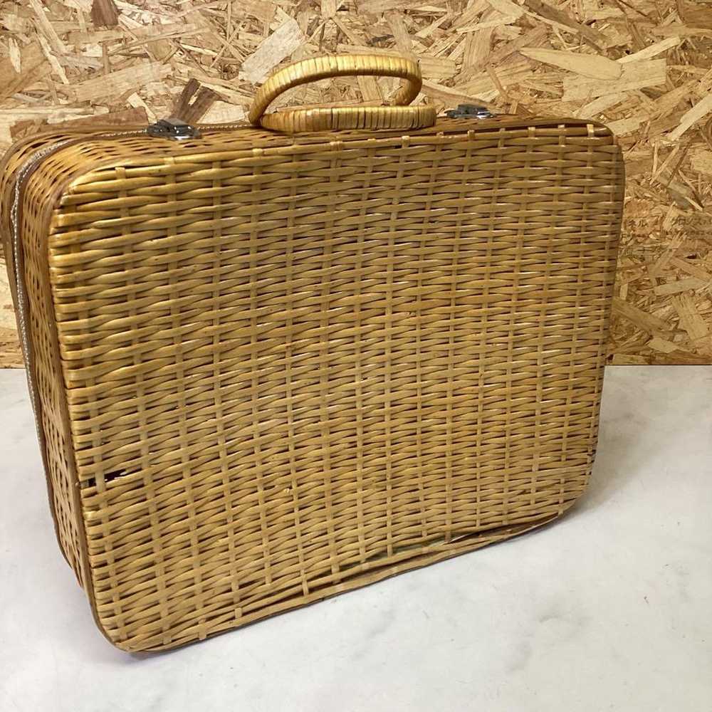 Bag, basket, rattan, retro, trunk, cute, brown (B… - image 3