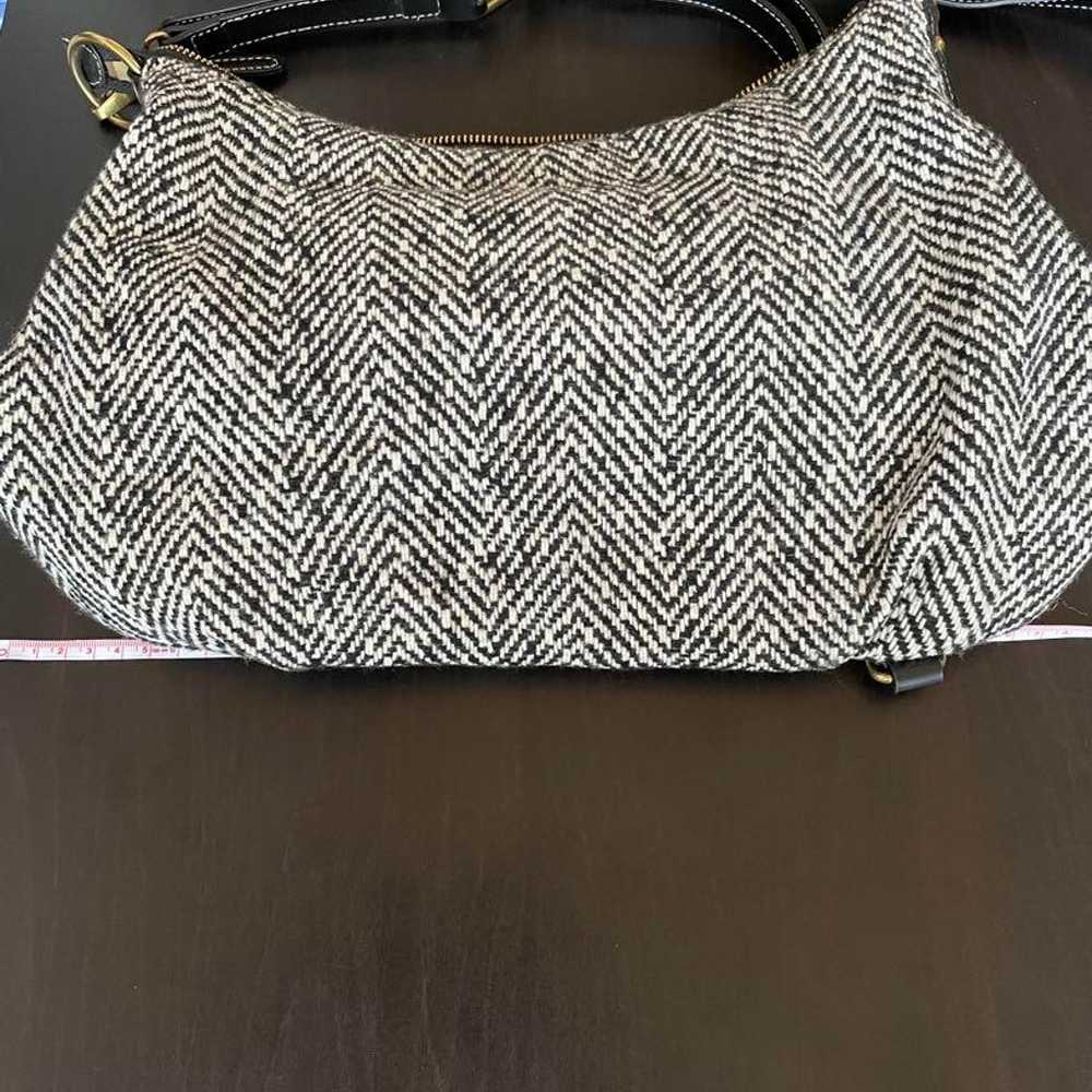 Topkapi Shoulder Bag Tweed Wool Gray - image 11