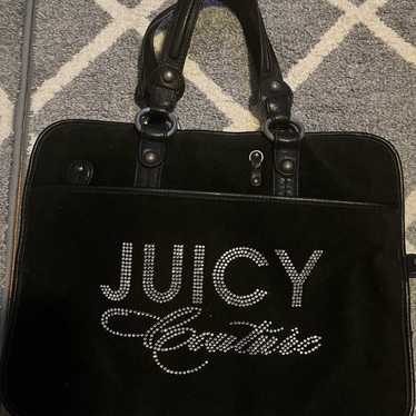 Brand New Juicy orders couture messenger Laptop Bag black pink