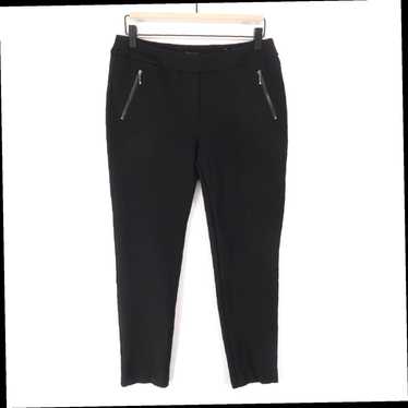 Vintage Women's Ponte Pull On Ankle Pants in Blac… - image 1