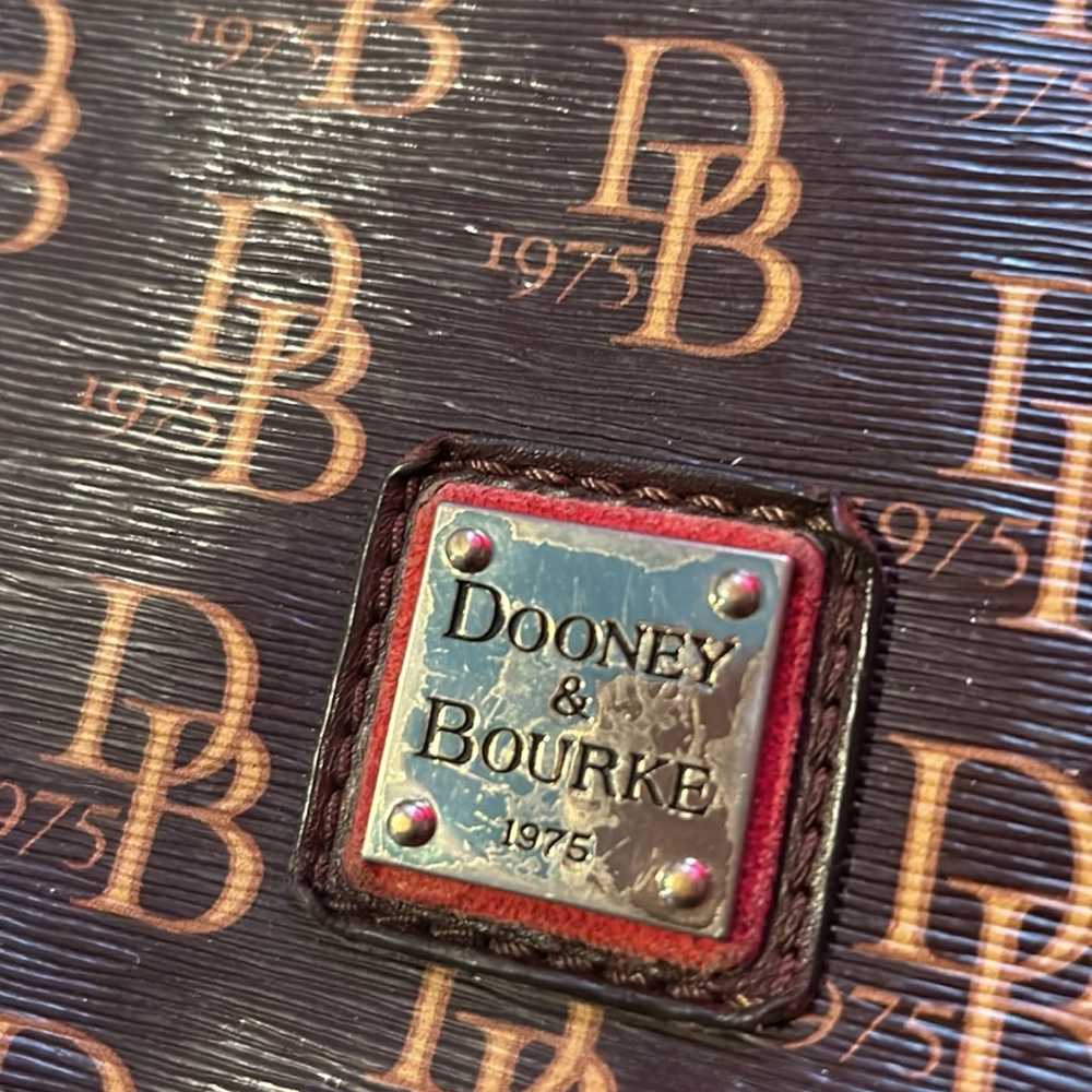 Vintage Dooney&Bourke 1975 Brown Signature Crossb… - image 11