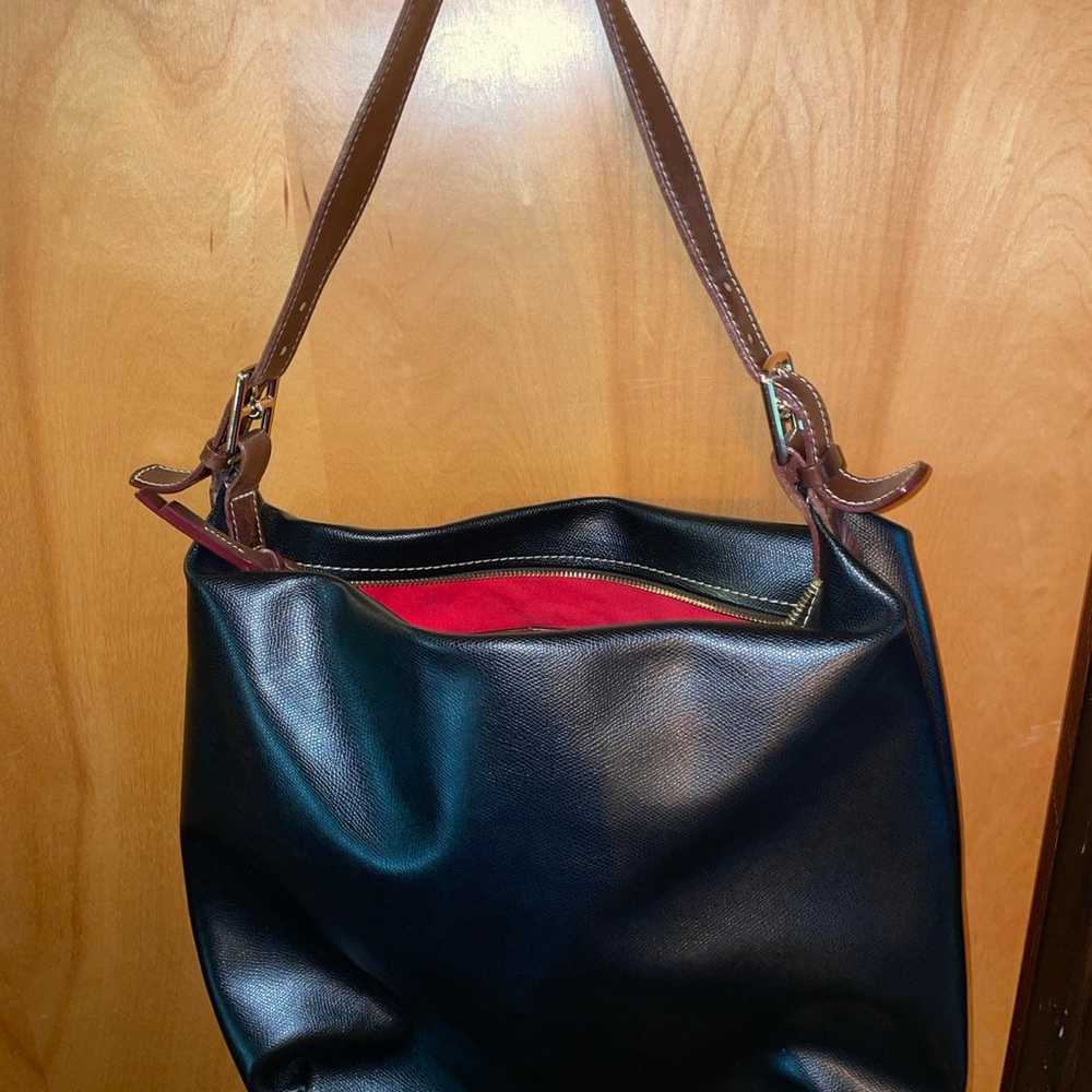 Dooney and Bourke saffiano black hobo - image 3