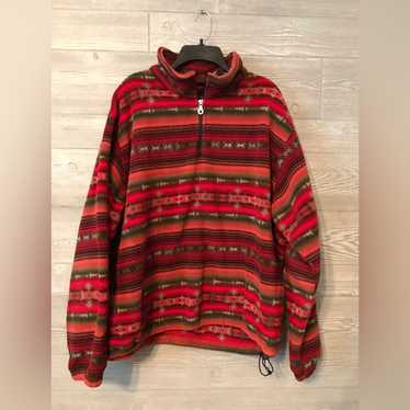 Vintage Lands’ End Polartec fleece Aztec southwest