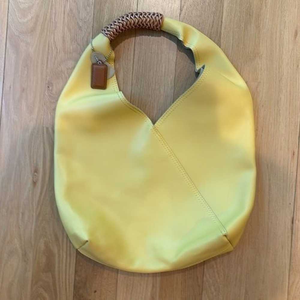 Oversized Yellow Hobo Tote Boho Fall Purse Handba… - image 2