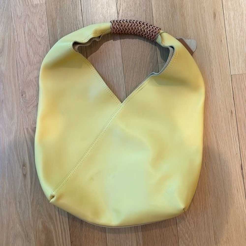 Oversized Yellow Hobo Tote Boho Fall Purse Handba… - image 3