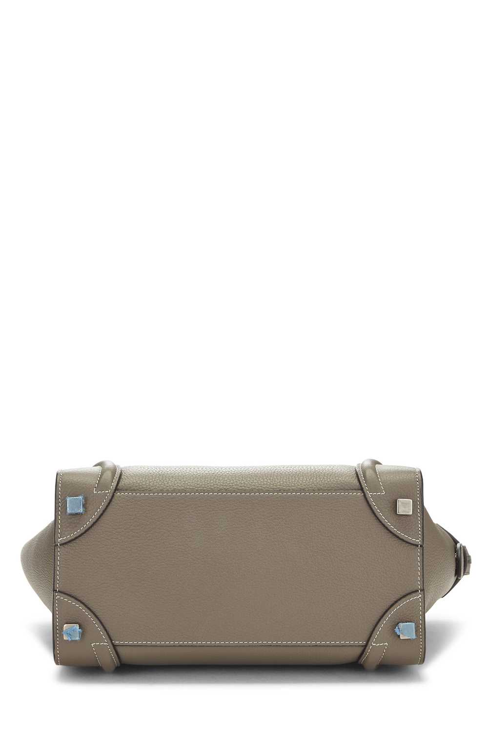 Grey Drummed Calfskin Luggage Micro - image 5