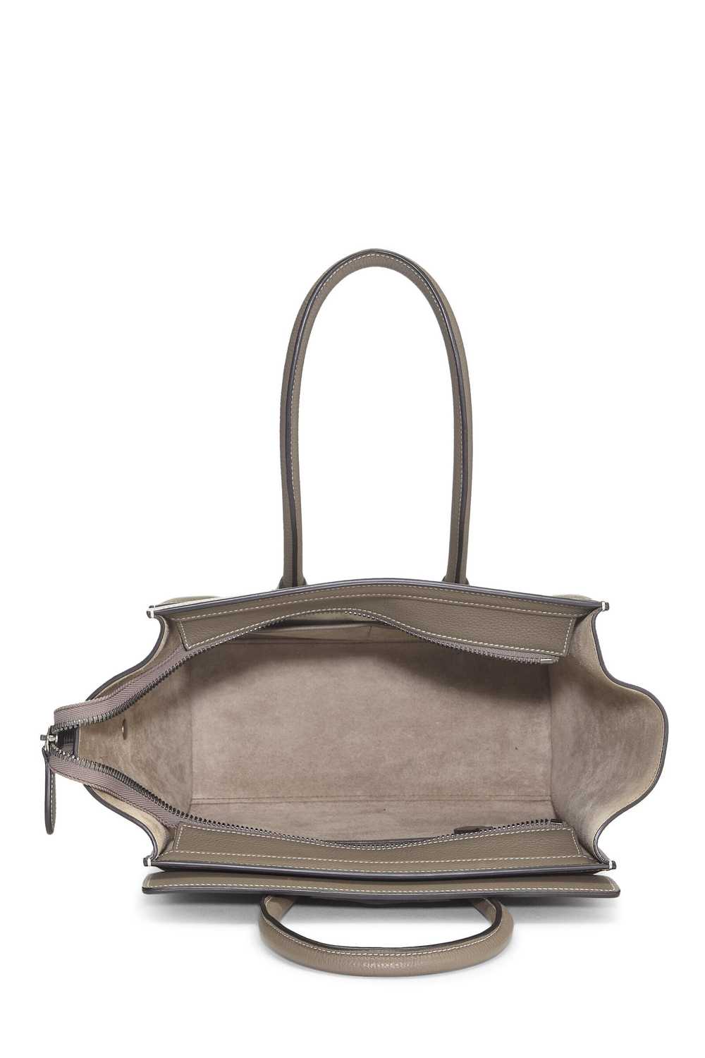 Grey Drummed Calfskin Luggage Micro - image 6