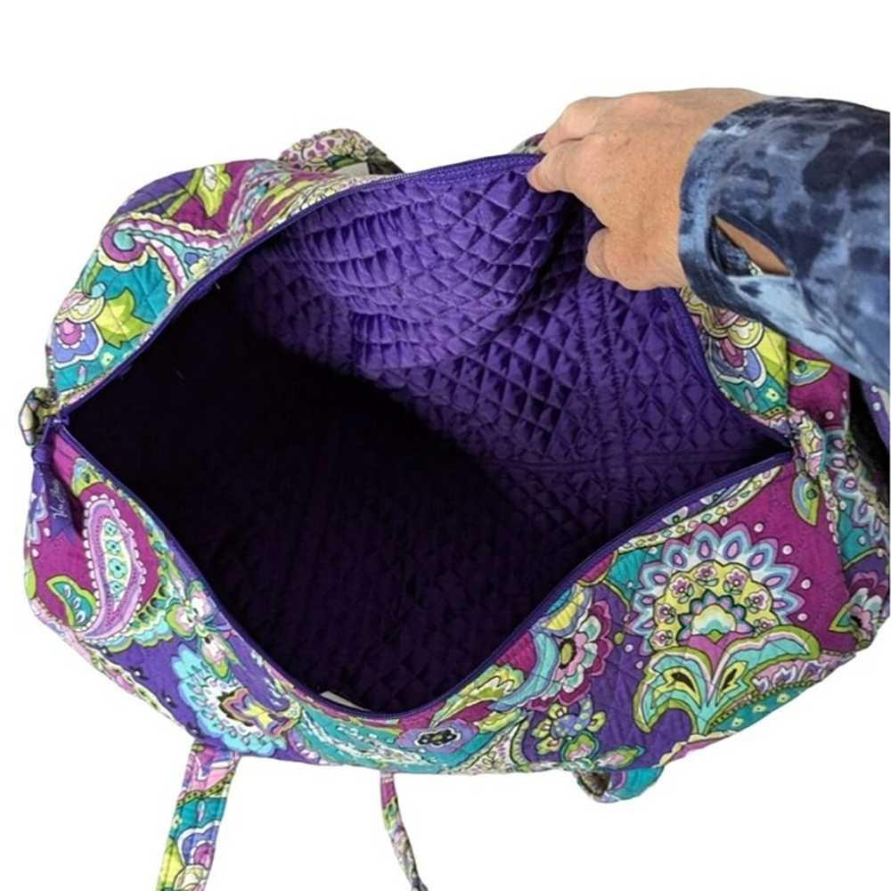 Vera Bradley Paisley Celebration Large Duffle Bag… - image 4