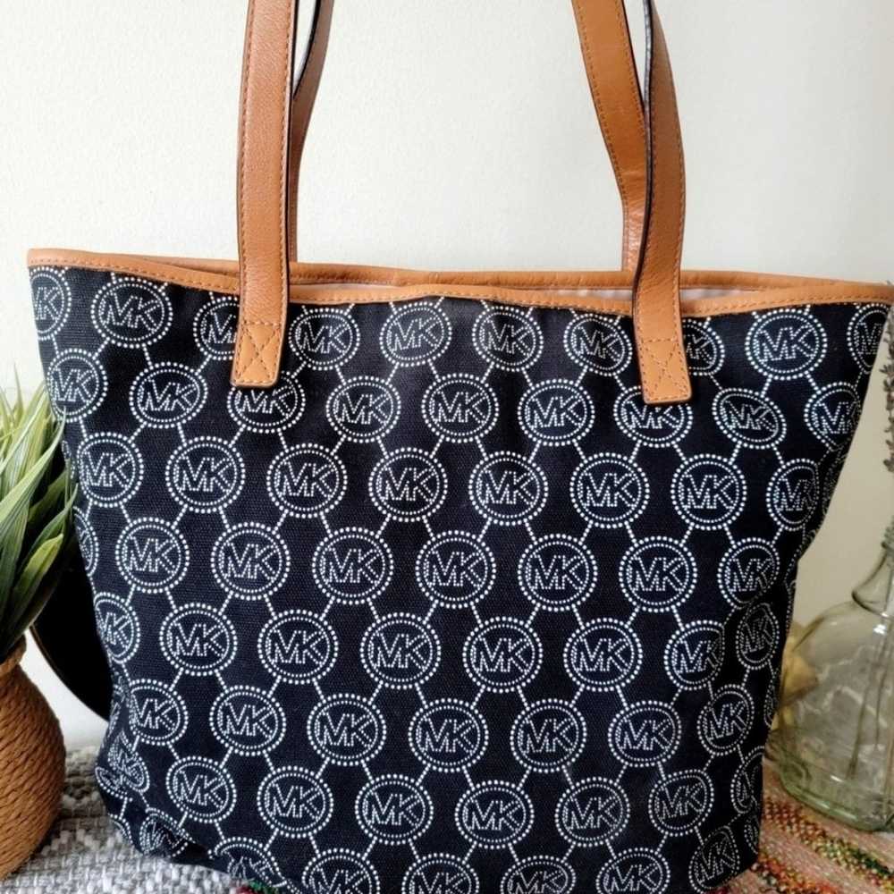 Rare Michael kors tote bag shoulder bag canvas - image 3