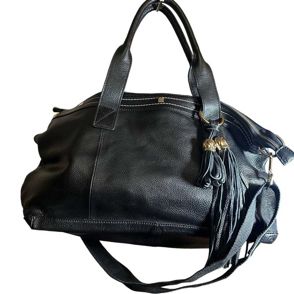 Cuore & Pelle Amelia Bag Black Leather Large Satc… - image 2