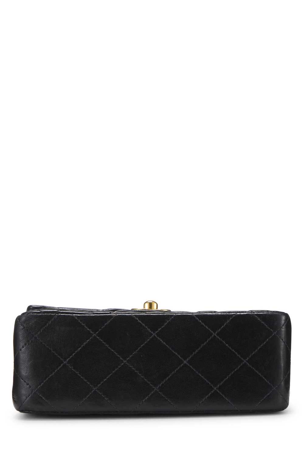 Black Quilted Lambskin Half Flap Mini - image 5