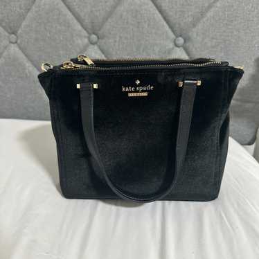 Kate Spade black velvet bag - image 1