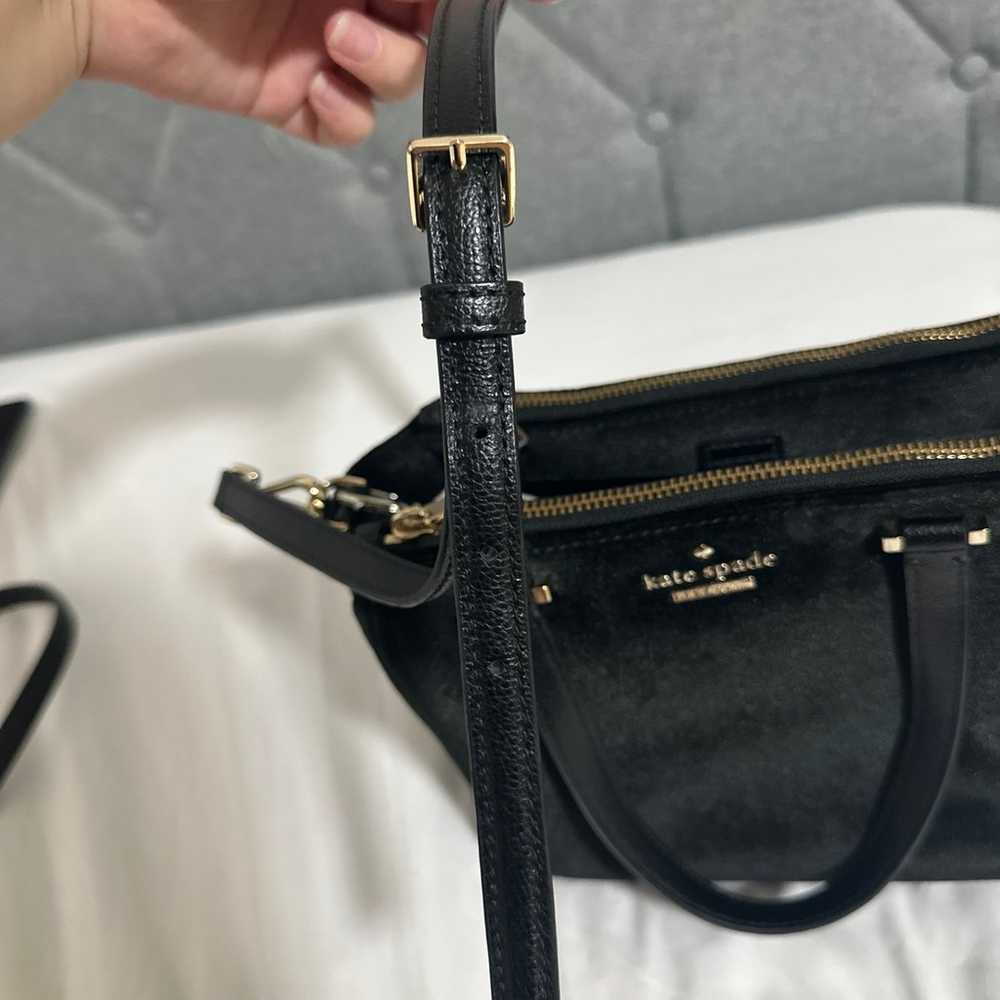 Kate Spade black velvet bag - image 8