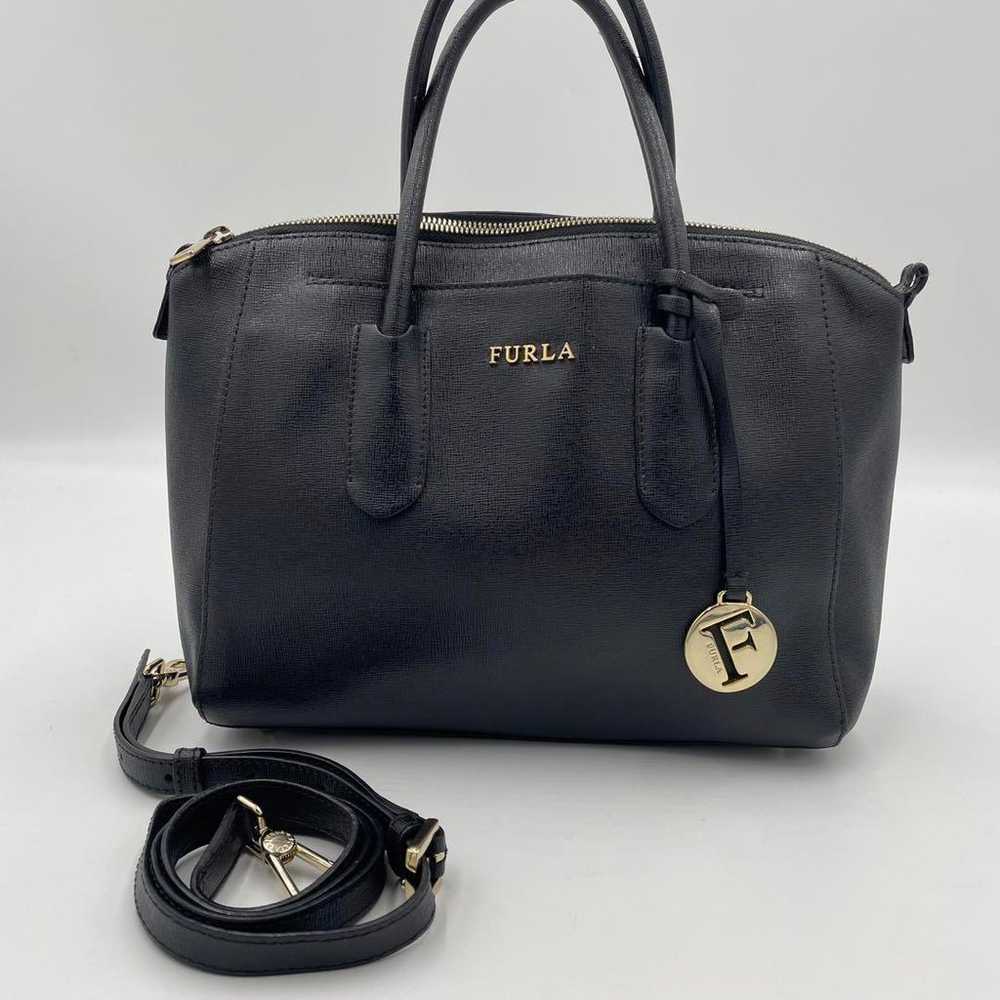 Beautiful item ✨ Furla 2-way bag with logo, gold … - image 1