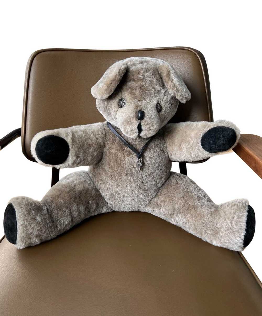 Teddy bear with leather dagger necklace - image 1