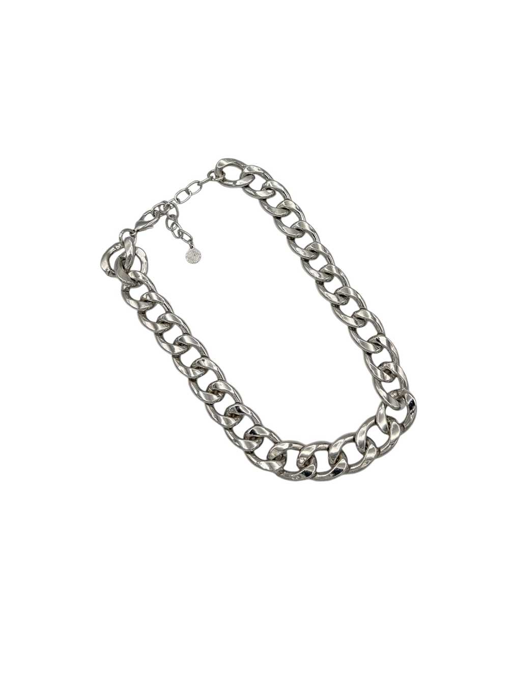 Graziano Heavy Silver Chunky Cuban Link Chain Nec… - image 5