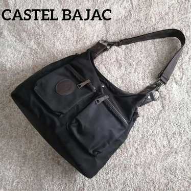 Castelbajac Nylon One Shoulder Bag Black Logo Rare - image 1