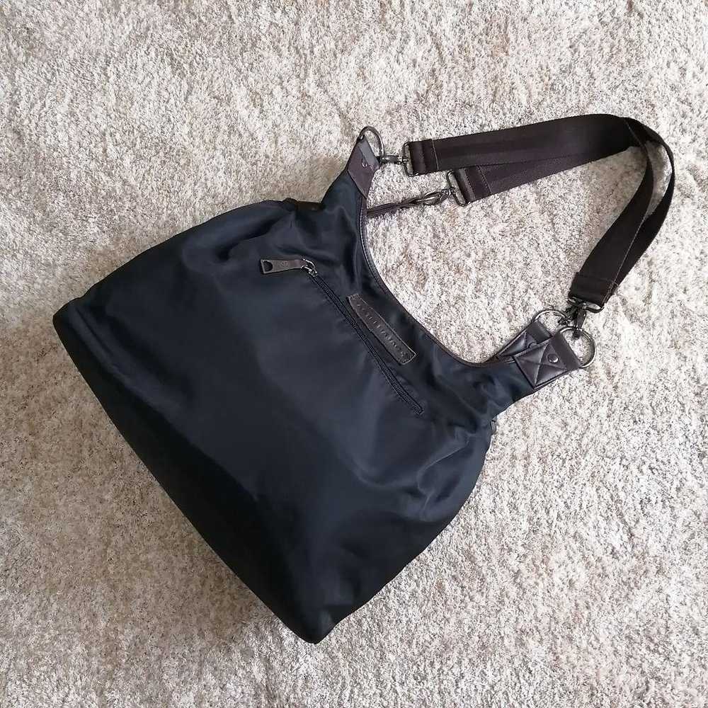 Castelbajac Nylon One Shoulder Bag Black Logo Rare - image 2