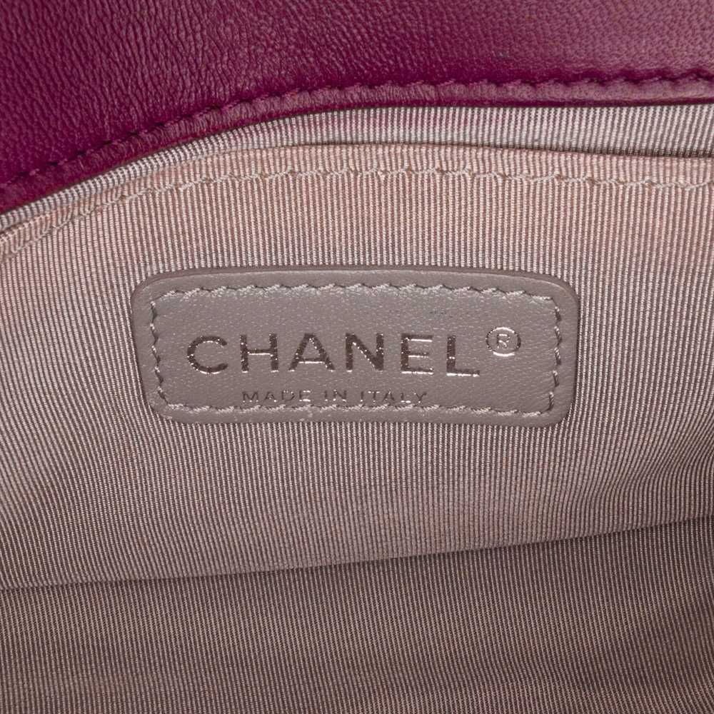 Product Details Chanel Purple Velvet Small Boy Fl… - image 7