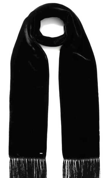 Product Details Saint Laurent Black Velvet Scarf