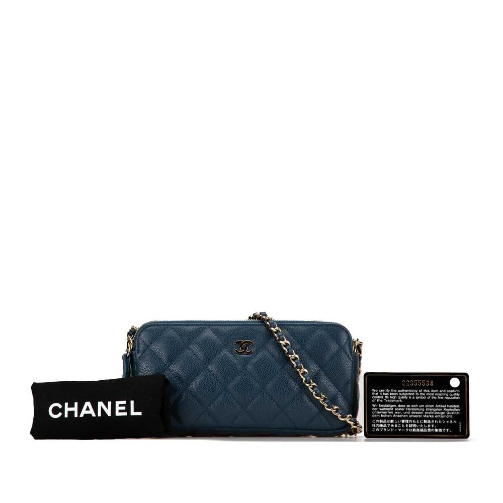 Product Details Chanel Navy Caviar Leather Quilte… - image 10