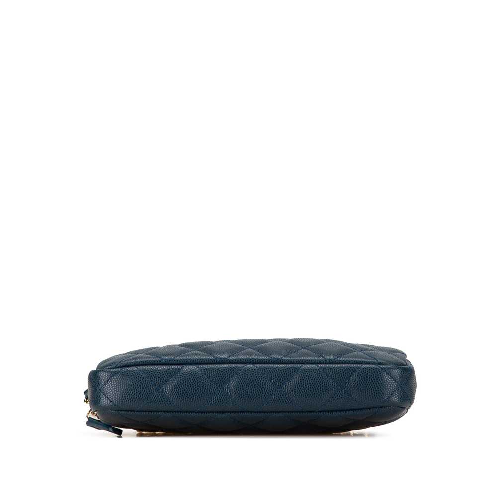 Product Details Chanel Navy Caviar Leather Quilte… - image 3