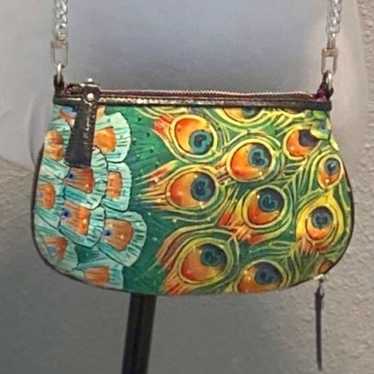 Vintage Sharif Small Peacock Purse EUC - image 1