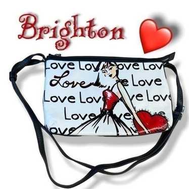 Brighton LOVE White handbag purse shoulder bag - image 1