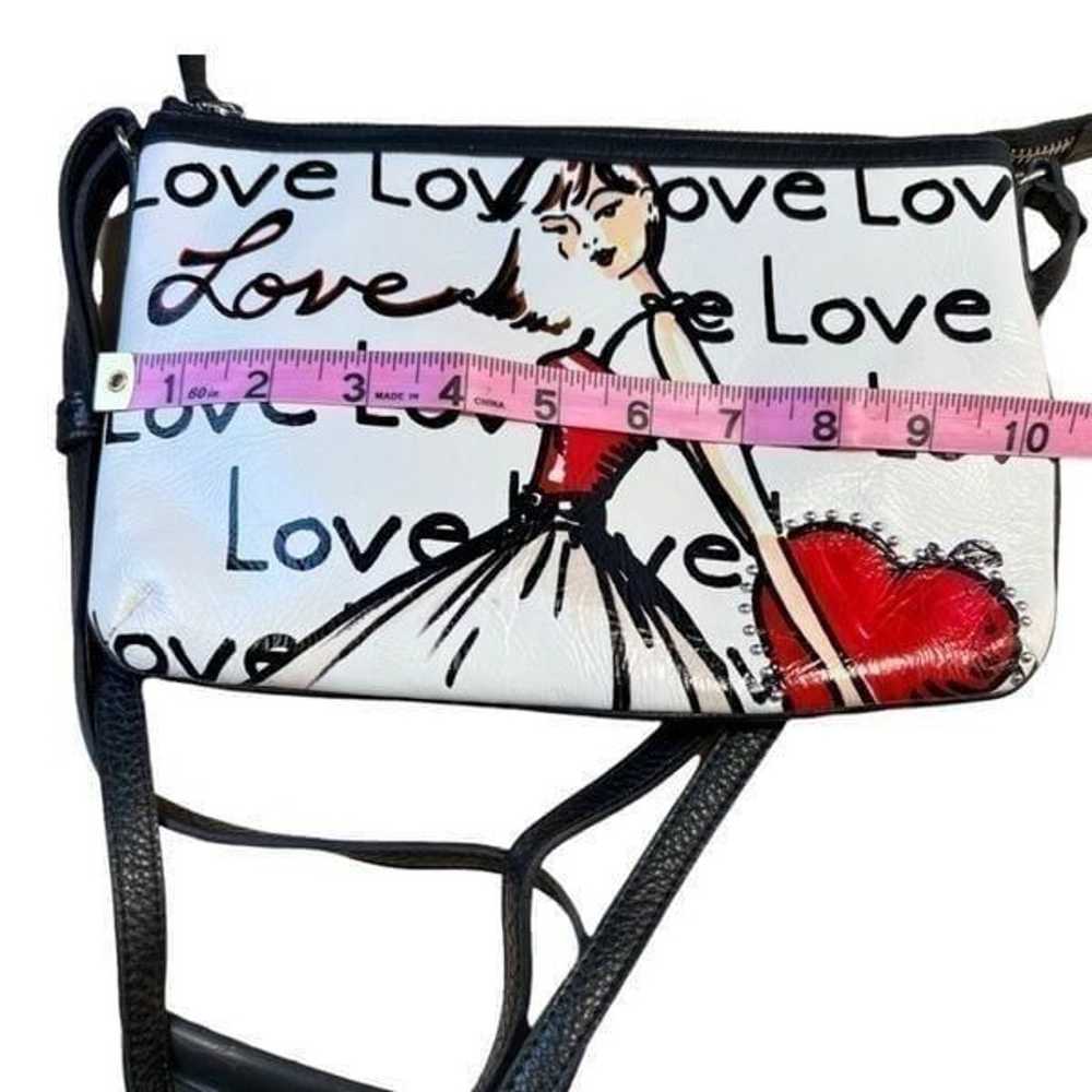 Brighton LOVE White handbag purse shoulder bag - image 5