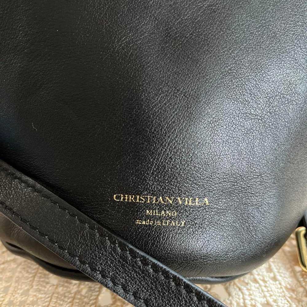 CHRISTIAN VILLA: One Handle Tote Bag Black - image 2