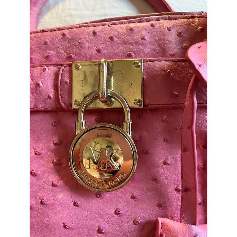 Michael Kors Pink Ostrich Purse - image 2