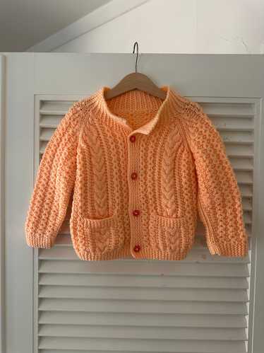 Vintage Kids Peach Cardigan - image 1