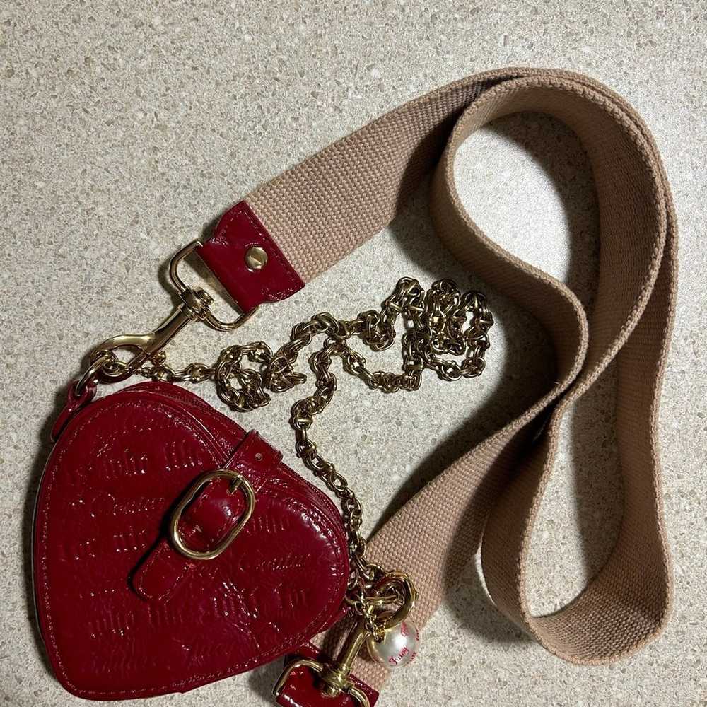 Vintage Y2K HTF Juicy Couture red heart bag - image 1