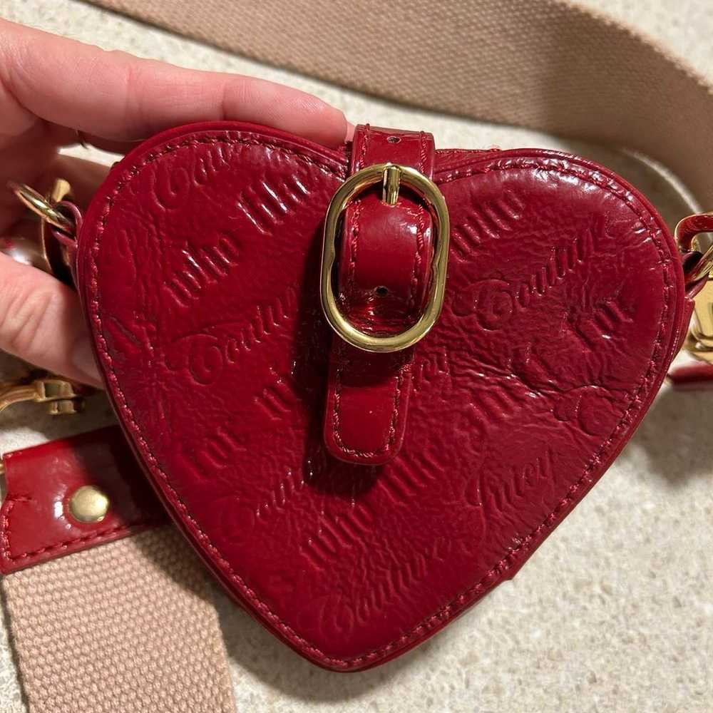 Vintage Y2K HTF Juicy Couture red heart bag - image 2