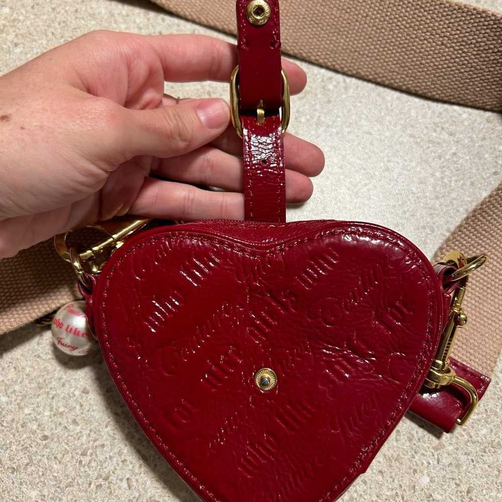 Vintage Y2K HTF Juicy Couture red heart bag - image 4