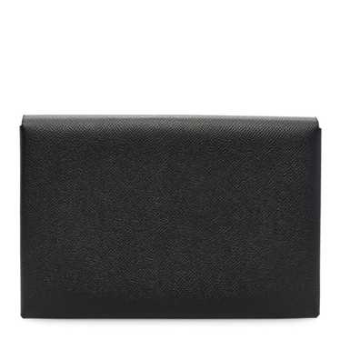 HERMES Epsom Calvi Pouch Black