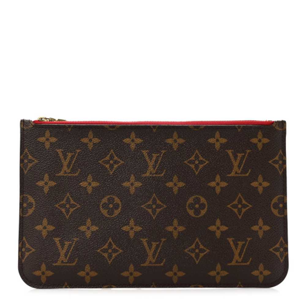 LOUIS VUITTON Monogram Neverfull MM GM Pochette C… - image 1