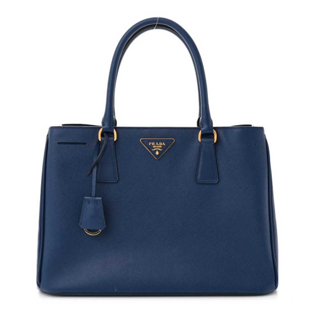 PRADA Saffiano Lux Medium Tote Bluette - image 1